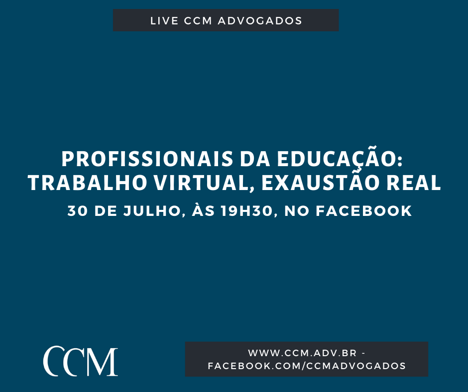 Live: Profissionais da Educação: trabalho virtual, exaustão real